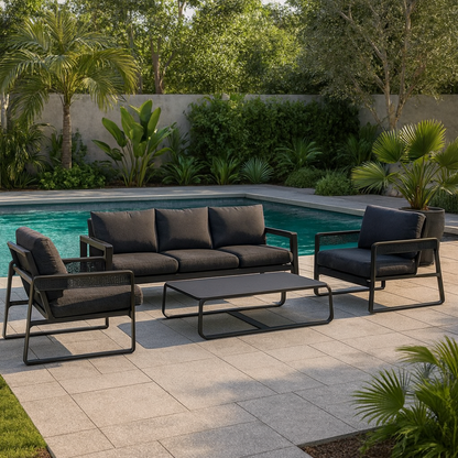 Mellorca 4-Piece Set Outdoor Lounge Suite