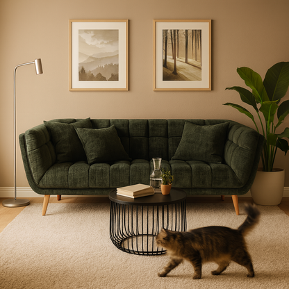 Chester 3 Seater Sofa - Fern Green