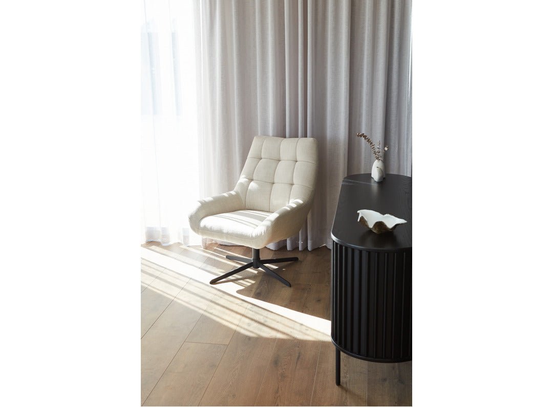 Paris Swivel Arm Chair - Basel Beige-Global Living