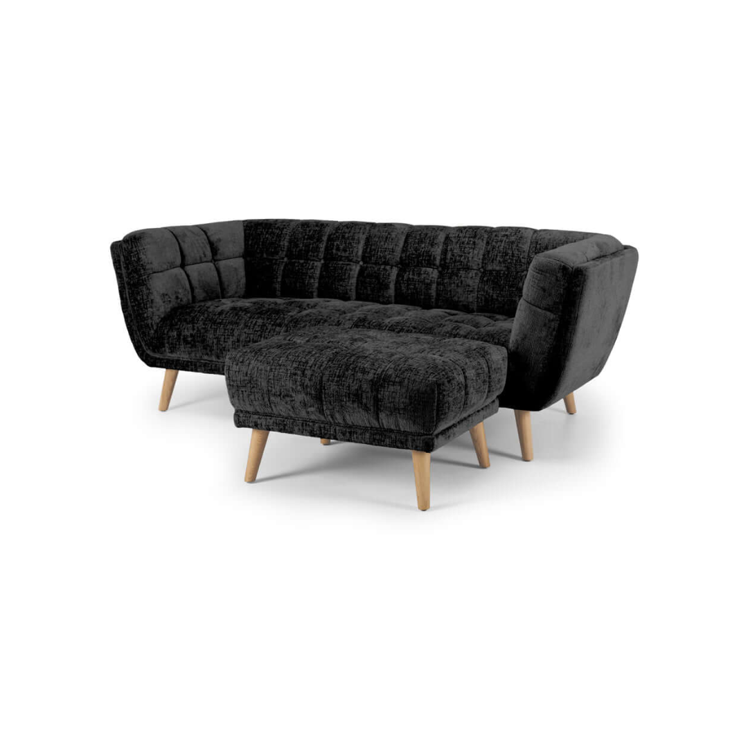 Chester 3 Seater Sofa - Panther Black