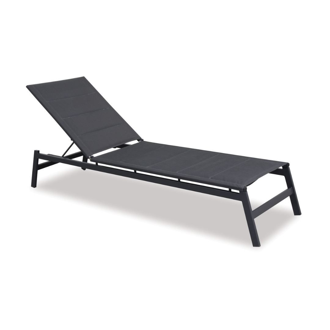 Boston Outdoor Sunlounger - Charcoal