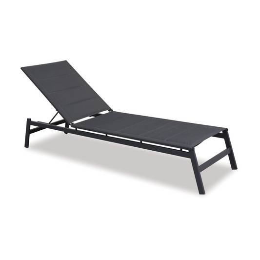 Boston Outdoor Sunlounger - Charcoal