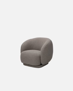 Fleur Swivel Chair - Fabric Plinth
