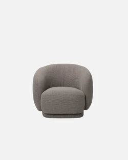 Fleur Swivel Chair - Fabric Plinth