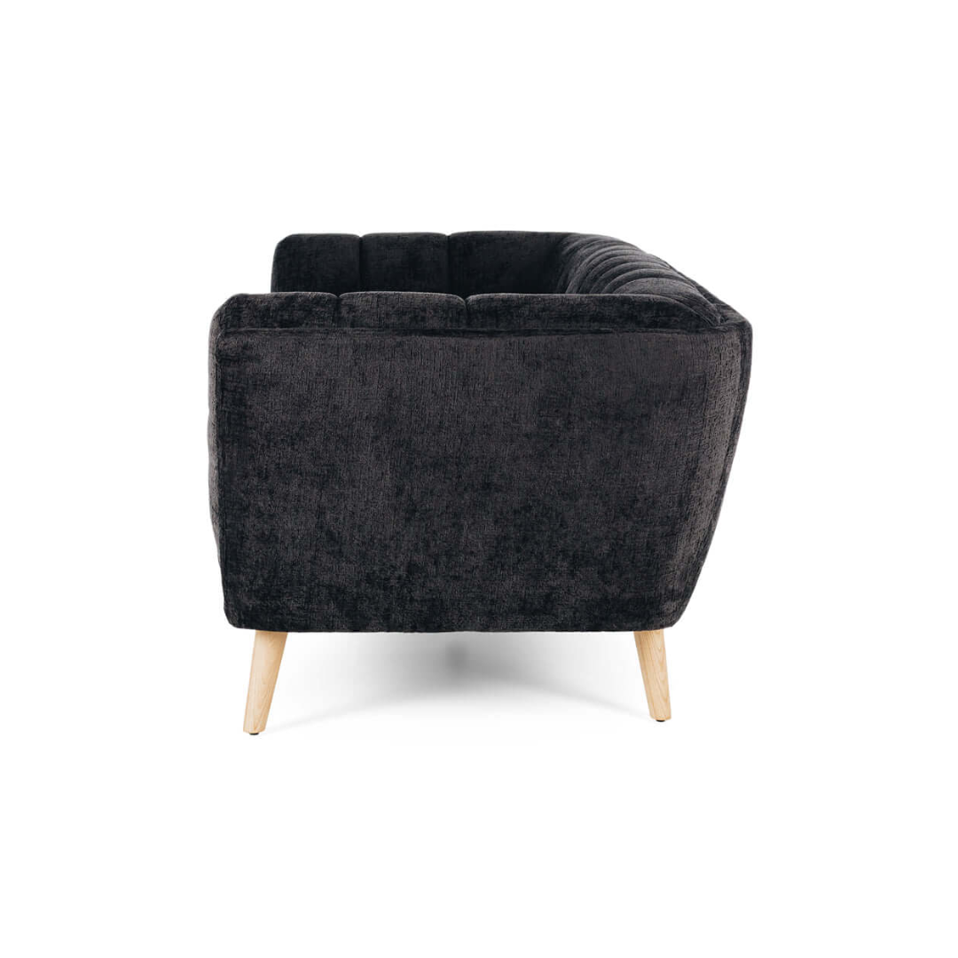 Chester 3 Seater Sofa - Panther Black
