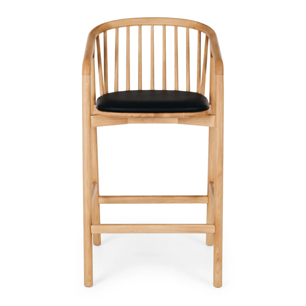 Rocco High Back Barstool Natural-Global Living