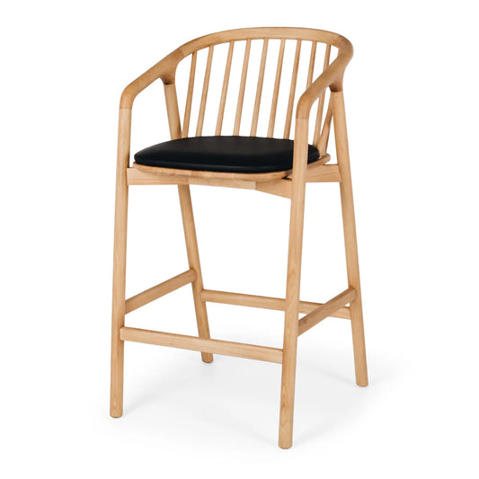 Rocco High Back Barstool Natural-Global Living