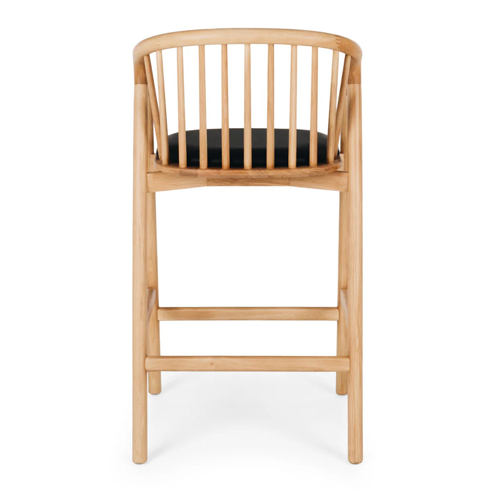 Rocco High Back Barstool Natural-Global Living