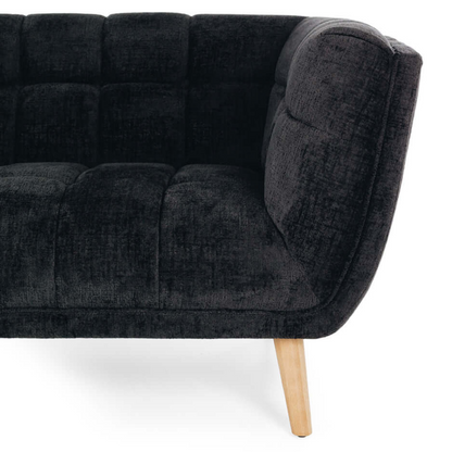 Chester 3 Seater Sofa - Panther Black