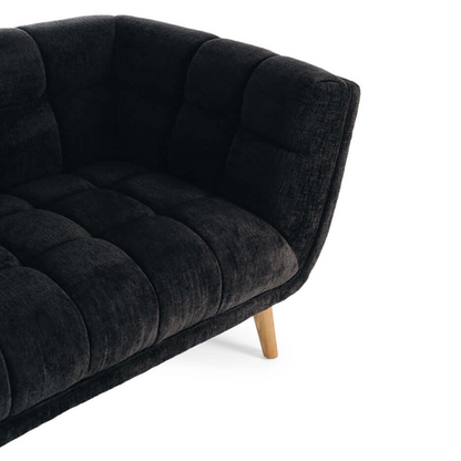 Chester 3 Seater Sofa - Panther Black