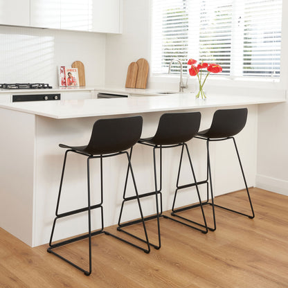 Enzo Barstool - Black-Global Living