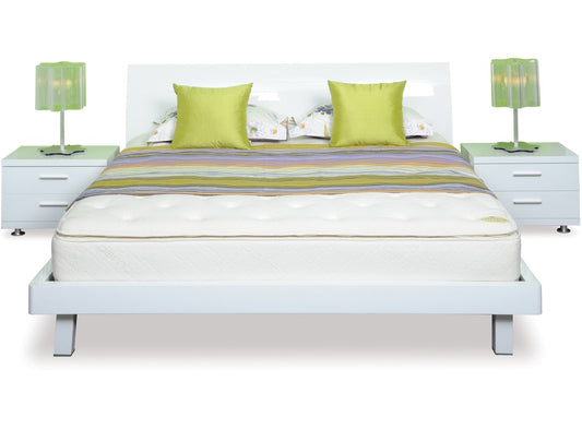 Arctic Slat Bed Queen Frame & Headboard-Global Living