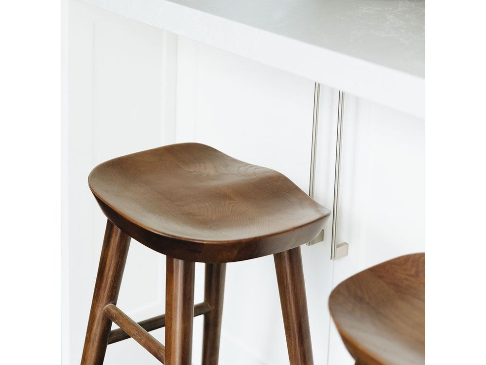 Tokyo Barstool - Deep Oak-Global Living