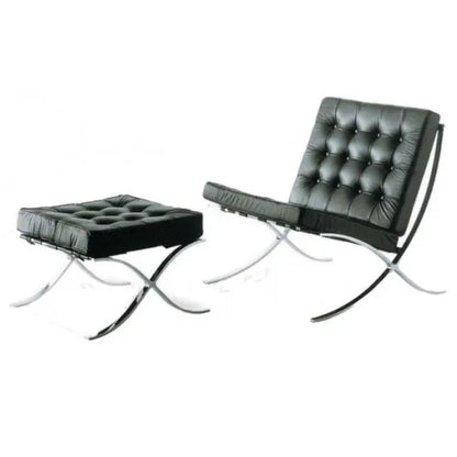 Barcelona Chair and Footstool-Global Living
