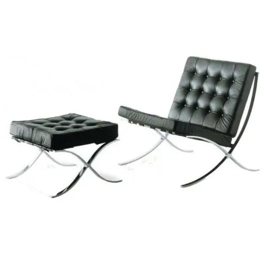 Barcelona Chair and Footstool-Global Living