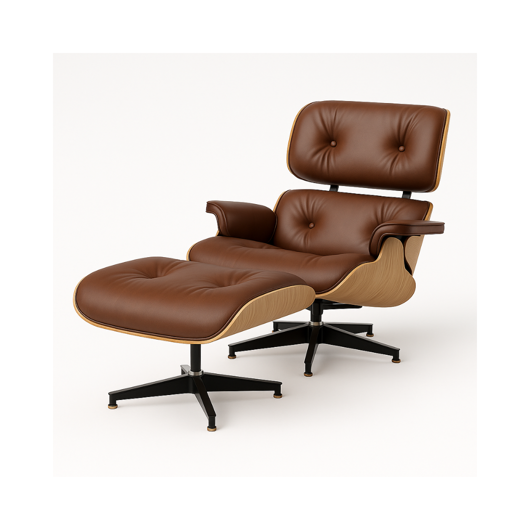 Charles Eames Chair and Footstool - Global Living