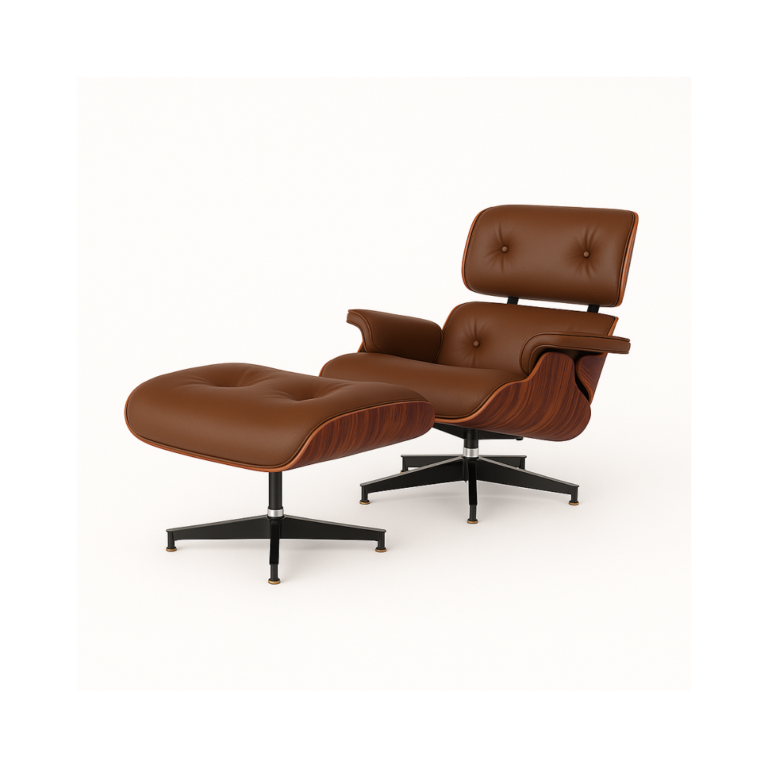 Charles Eames Chair and Footstool - Global Living