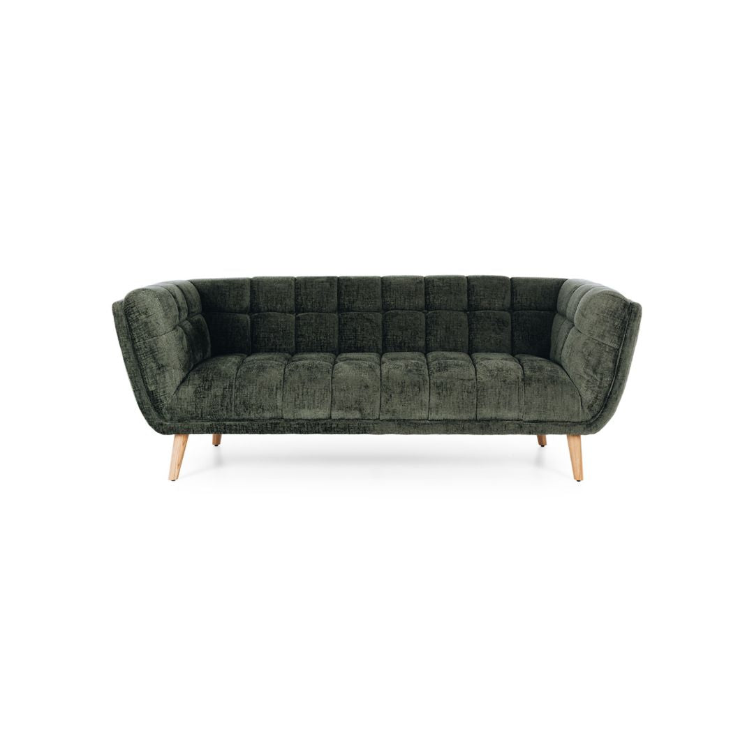 Chester 3 Seater Sofa - Fern Green-Global Living