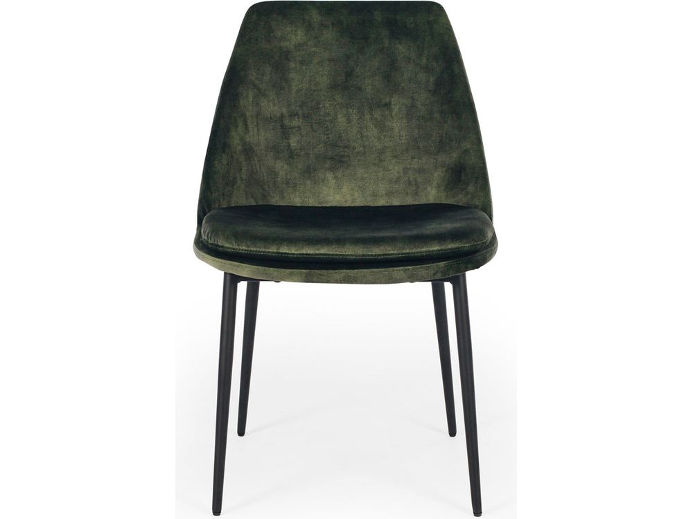 Milli Velvet Dining Chair - Moss Green-Global Living