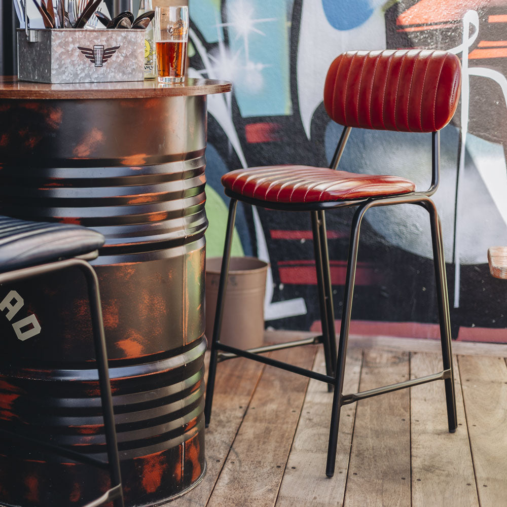 Chevy Bar Stool Red-Global Living