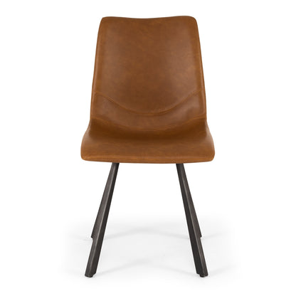 Industrial Dining Chair - Cognac-Global Living