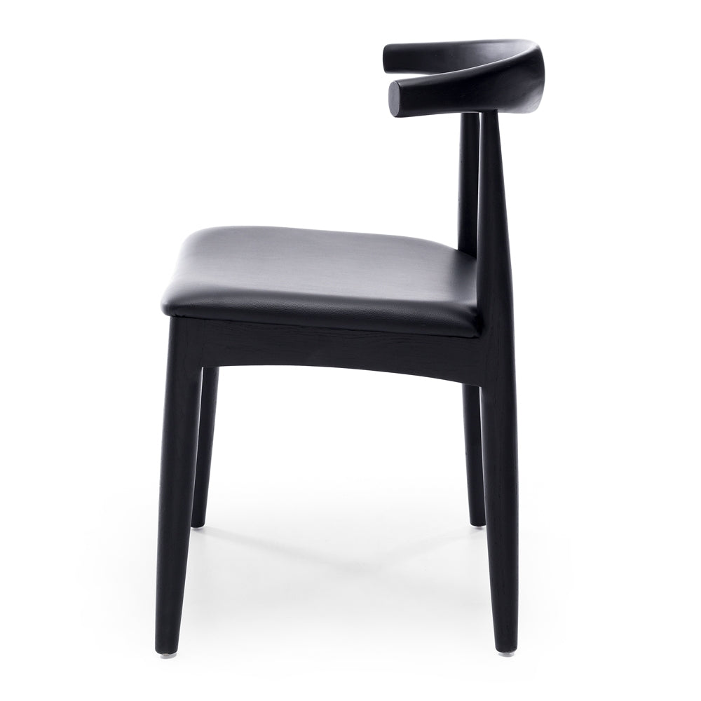 Elbow Dining Chair - Black-Global Living