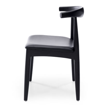 Elbow Dining Chair - Black-Global Living