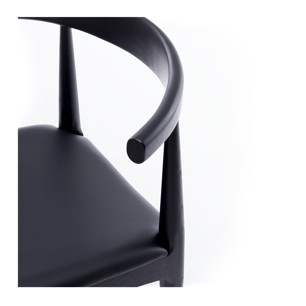 Elbow Dining Chair - Black-Global Living