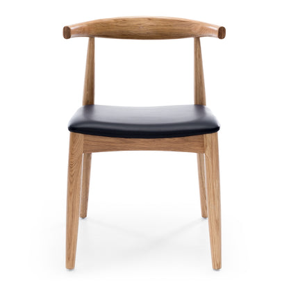 Elbow Dining Chair - Natural Oak-Global Living