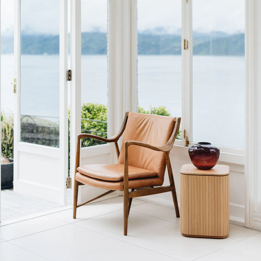 Marcos Lounge Chair Cognac Leather - Global Living