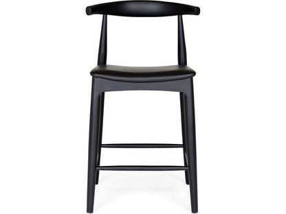 Elbow Barstool - Black Oak-Global Living