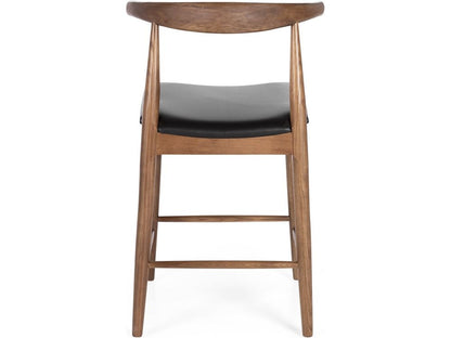 Elbow Barstool - Dark Oak-Global Living