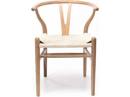 Wishbone Dining Chair - Natural with Natural Seat-Global Living