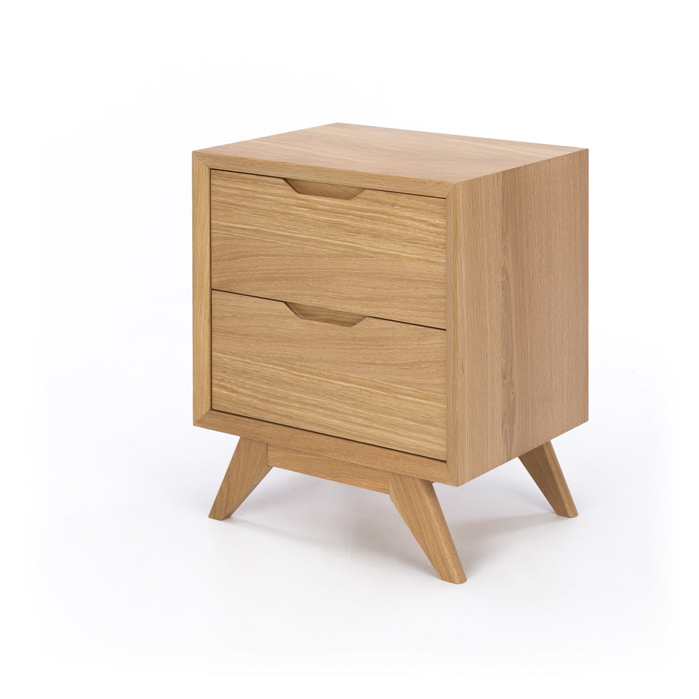 Norway 2 Drawer Bedside-Global Living