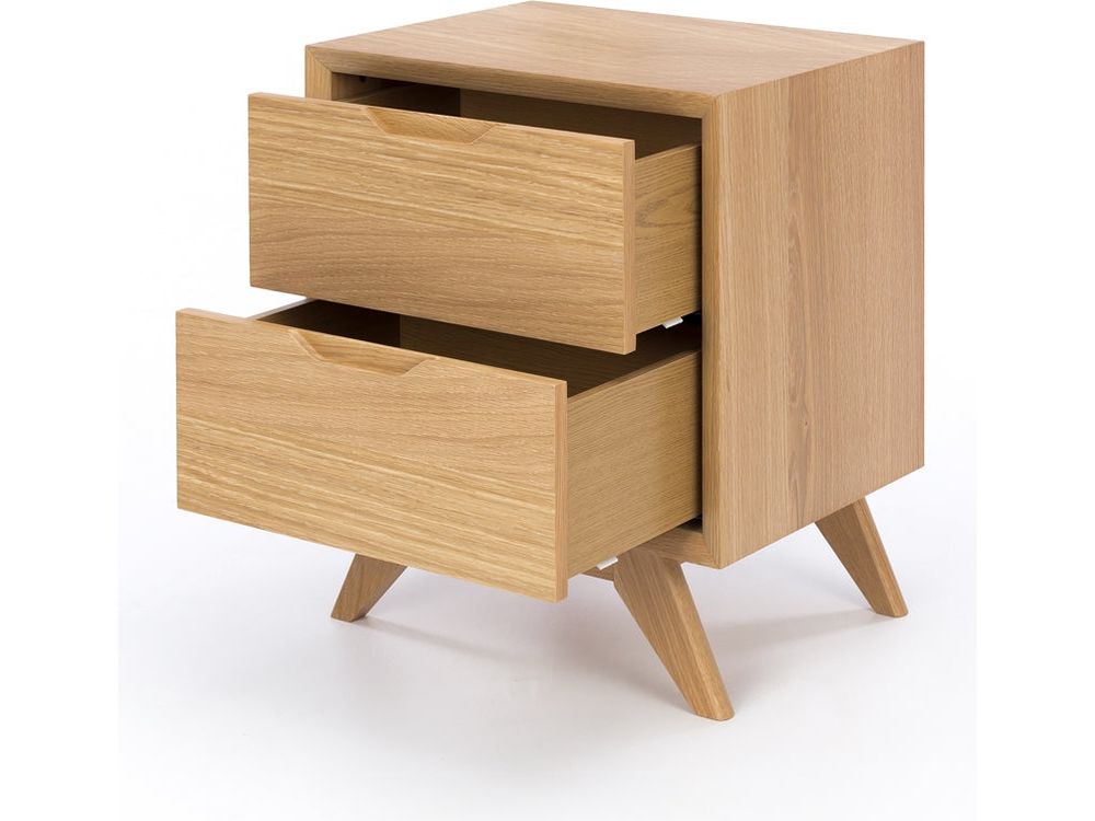 Norway 2 Drawer Bedside-Global Living