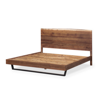 Kin bed base made with solid south African black wood
