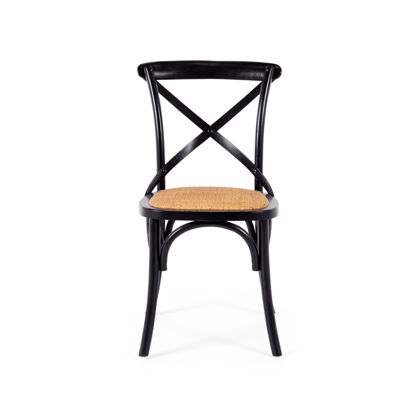 Cross Aged Chair Black