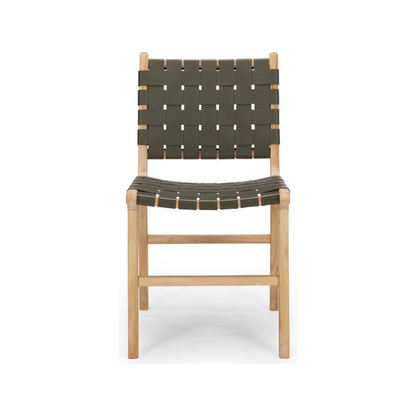 Roma Woven Dining Chair - Olive