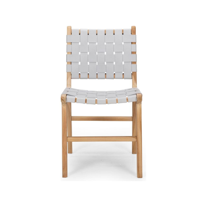 Roma Woven Dining Chair - Duck Egg Grey