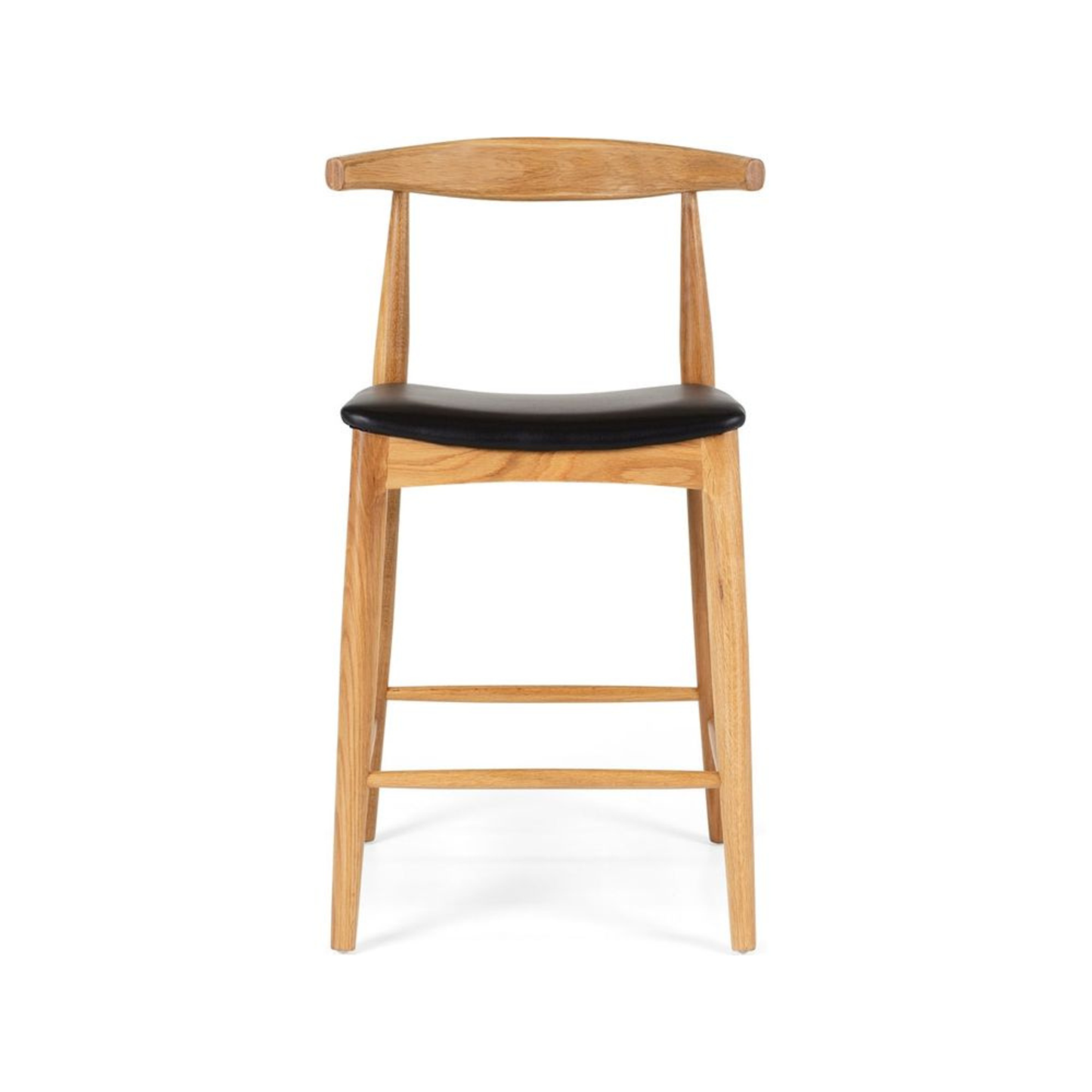 Elbow Barstool - Natural Oak
