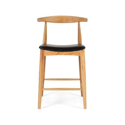 Elbow Barstool - Natural Oak