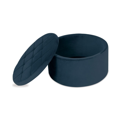 Chest Ottoman with Lid - Atlantic Blue