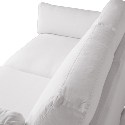 CARSON 3 Seat Slipcover Sofa - White