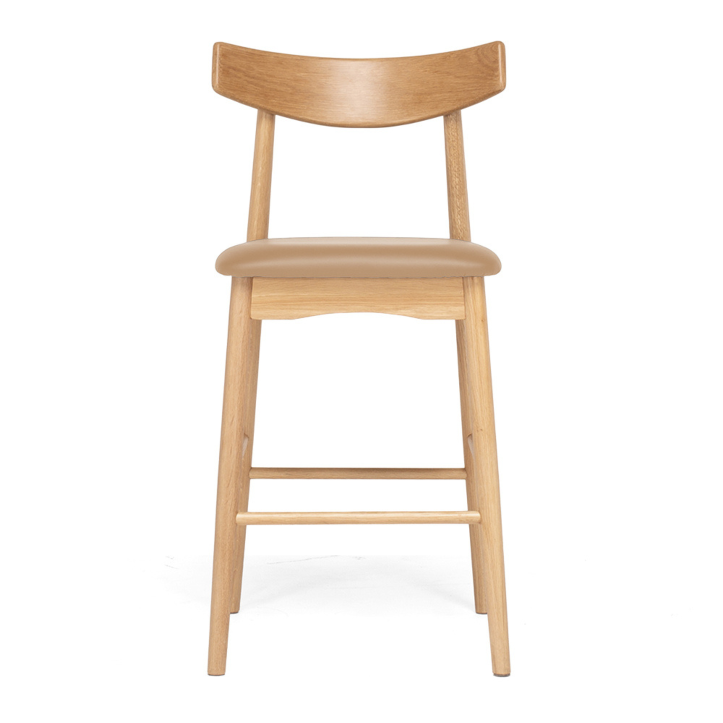 Hans Barstool Natural Oak Tan PU