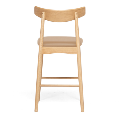 Hans Barstool Natural Oak Tan PU
