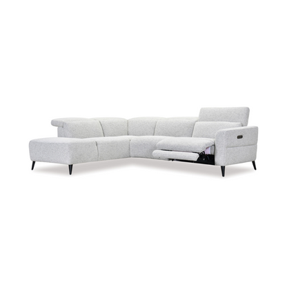 Nina 3 Seater Chaise Recliner - Milan Pepper