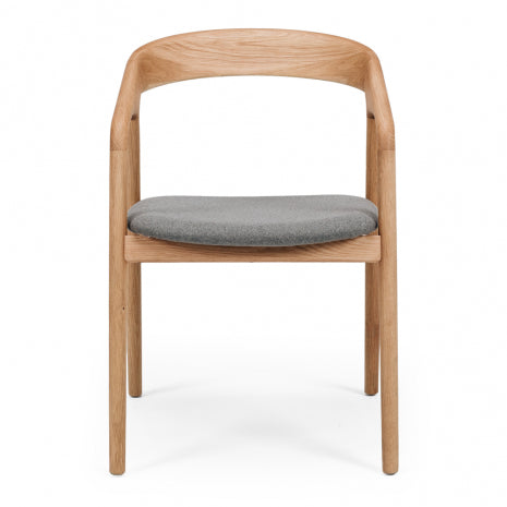 Nora Dining Chair Natural Oak / Fabric
