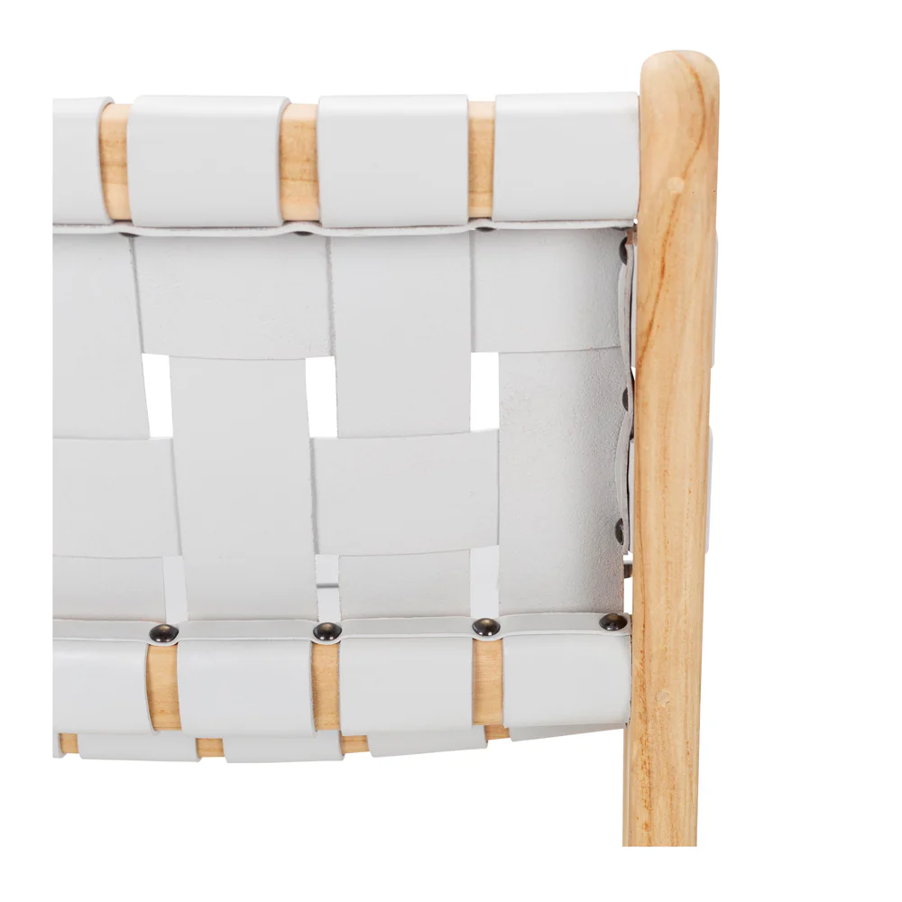Roma Woven Highback - White
