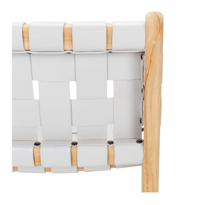Roma Woven Highback - White