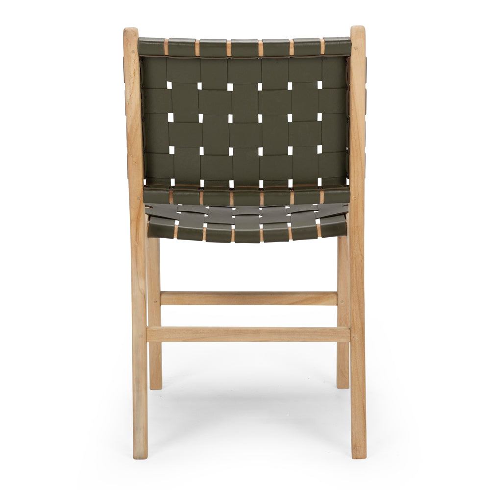 Roma Woven Dining Chair - Olive-Global Living